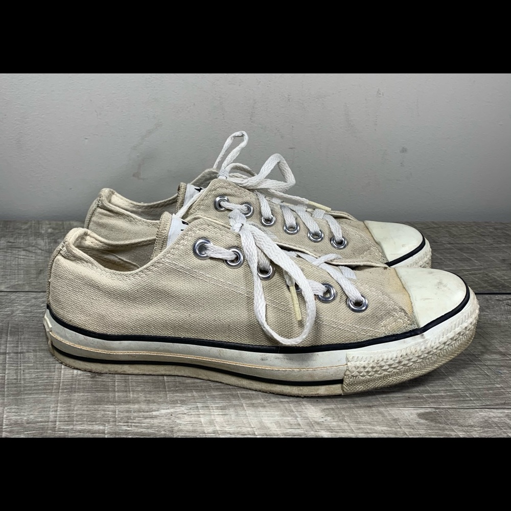 Vintage CONVERSE All Star Gray Made in USA Low Top Sneaker Shoes Kicks Size 5